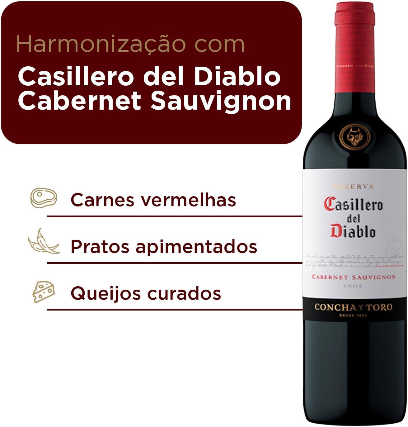 Vinho Casillero del Diablo Carbenet Sauvignon 3