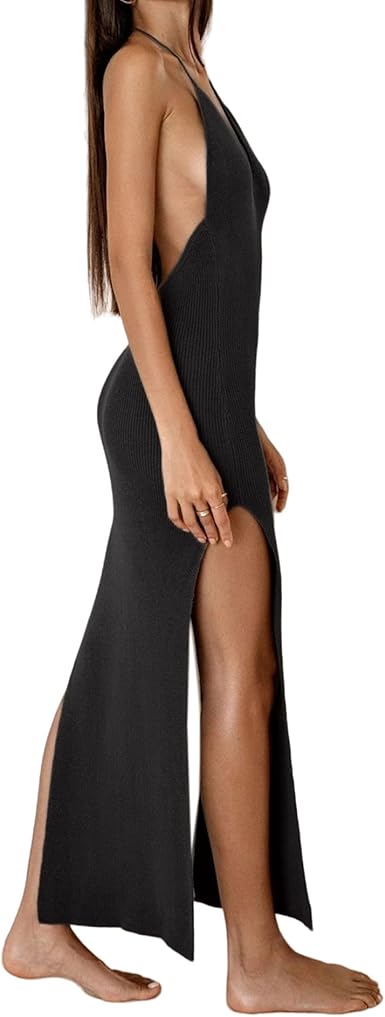 Vestido Longo de Malha Sexy para o Verão 5