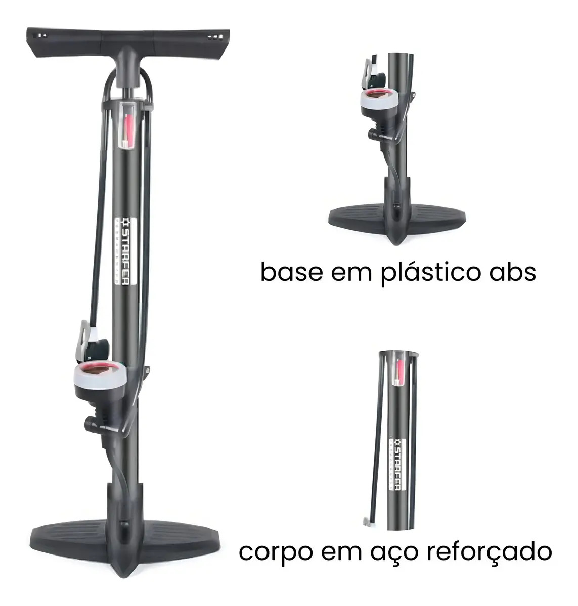 Bomba para Bicicleta Profissional Manual Starfer 4