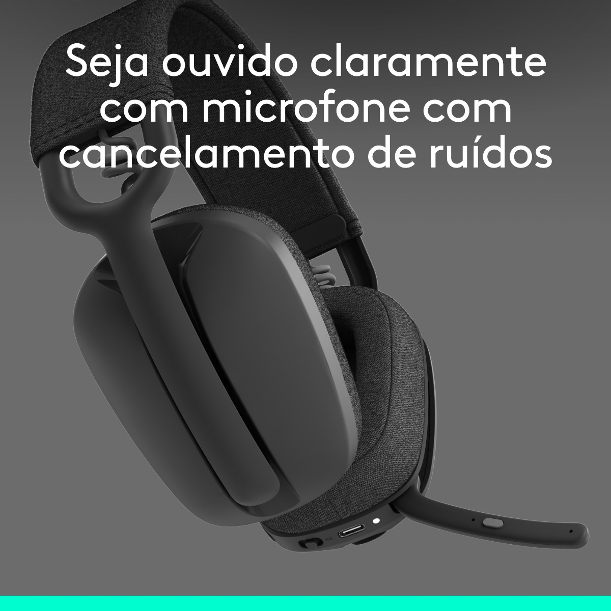 Headset sem fio Logitech Zone Vibe 100 3