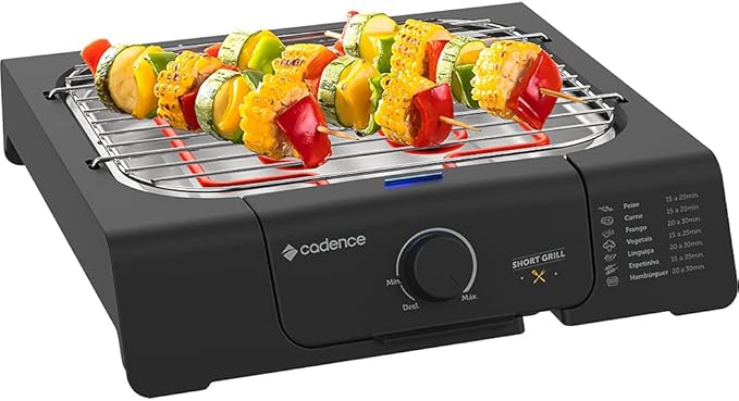 Churrasqueira Elétrica Cadence Short Grill 2