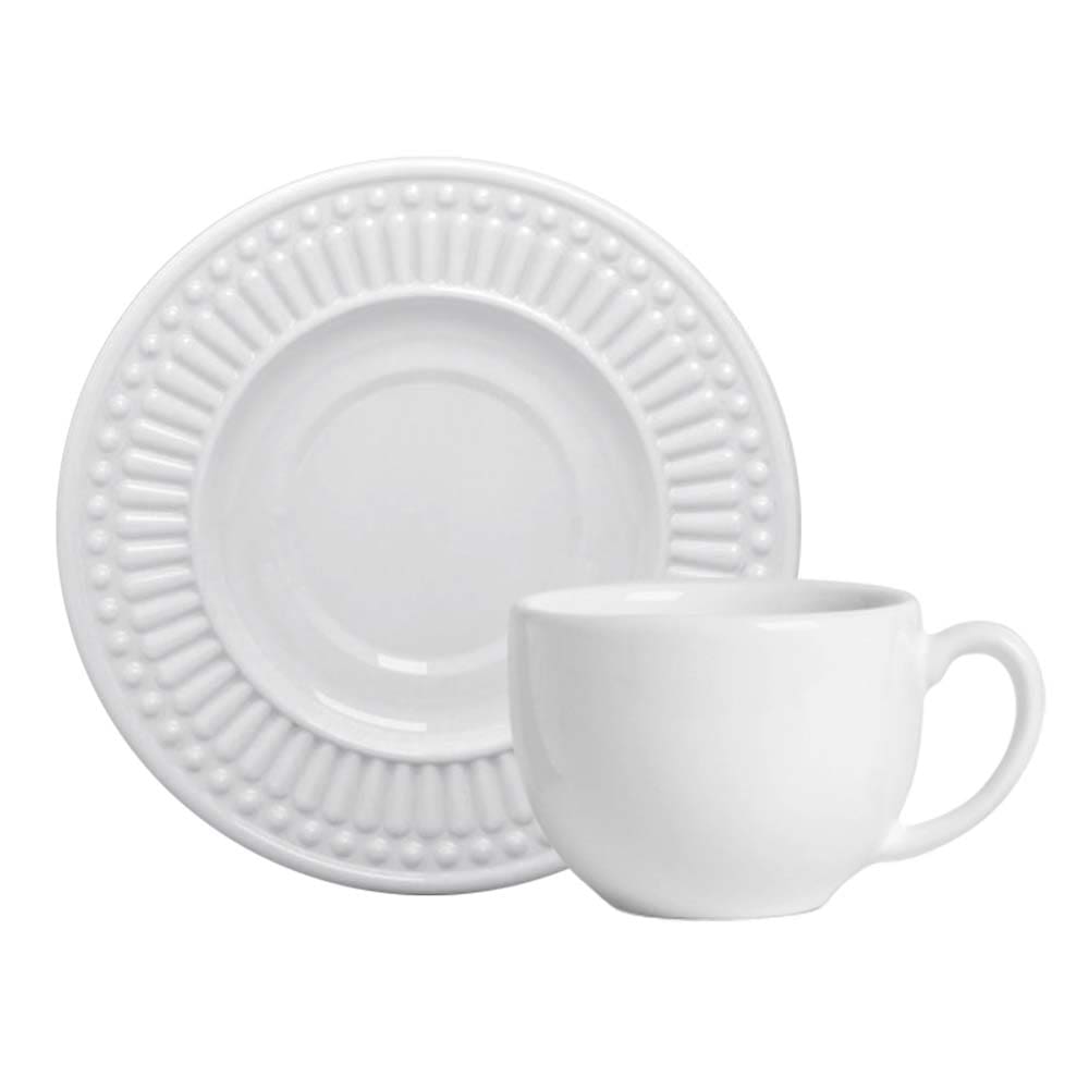 Aparelho de Jantar 30 Peças Roma Branco 3