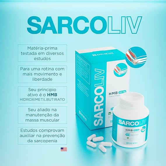 Sarcoliv HMB 500 mg 60 Cápsulas 3