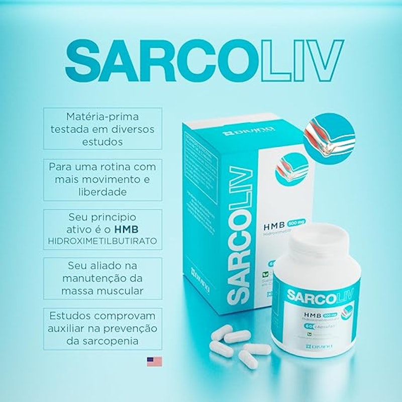 Sarcoliv HMB 500 mg 60 Cápsulas 3