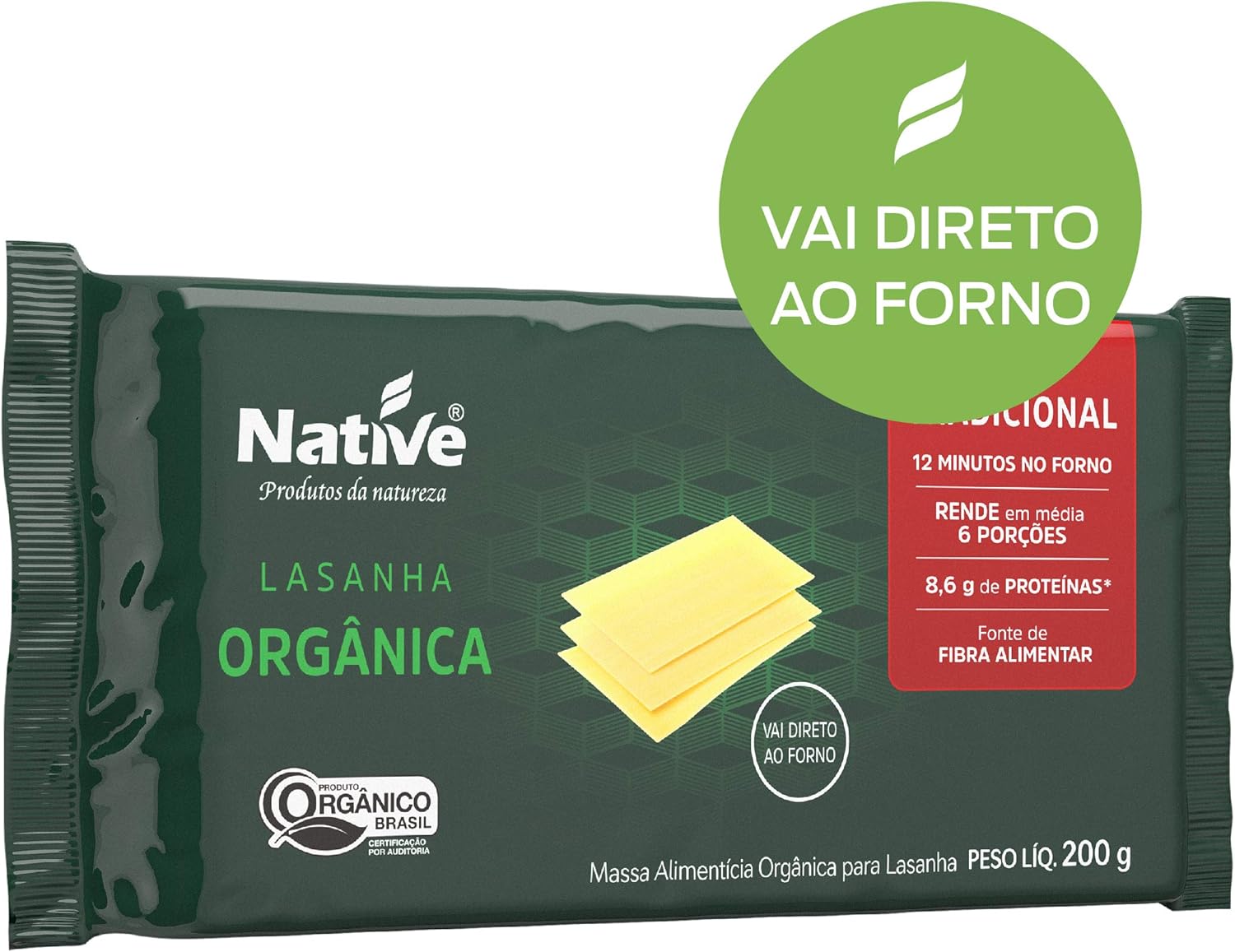 Massa para Lasanha Orgânica Native 4