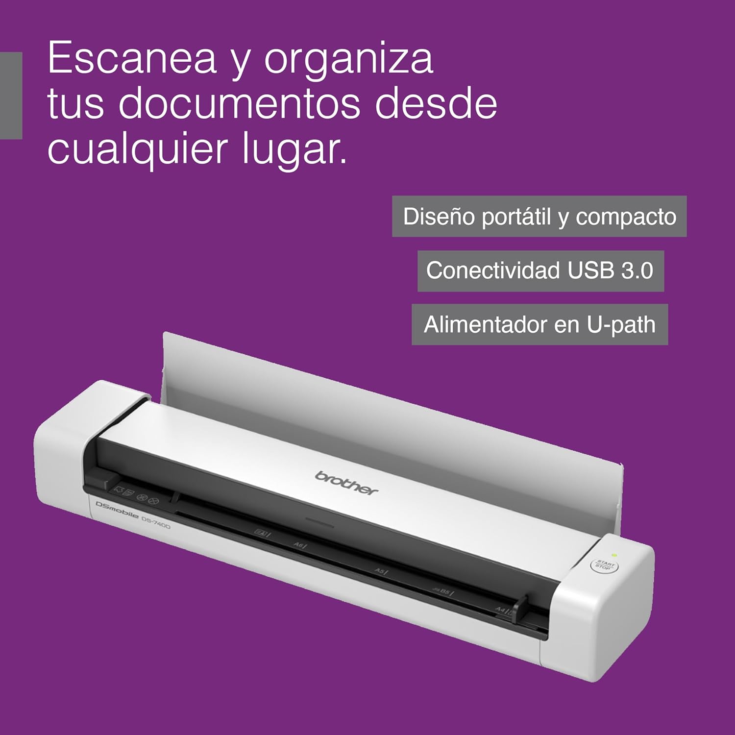 Scanner Portátil de Documentos DS-740D 4