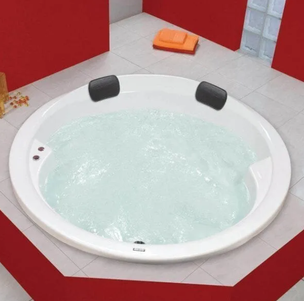 Banheira de Hidromassagem Firenze Branca em Gel Coat Luxo 180 cm 2