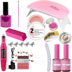 Kit Unhas de Gel Alongamento Fácil Cabine Completo Algortimo Vendas