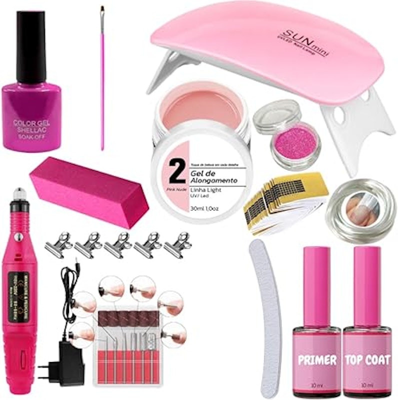Kit Unhas de Gel Alongamento Fácil Cabine Completo Algortimo Vendas 1
