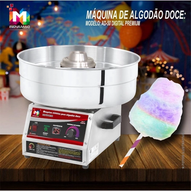Máquina de Algodão Doce Digital Industrial 2