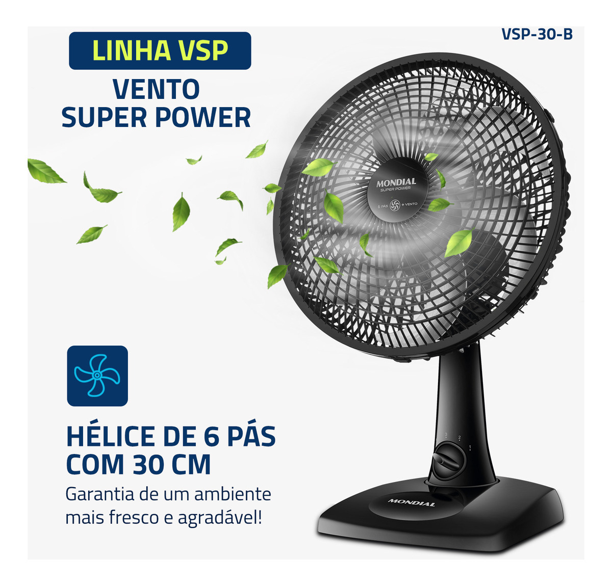 Ventilador de Mesa Super Power 2