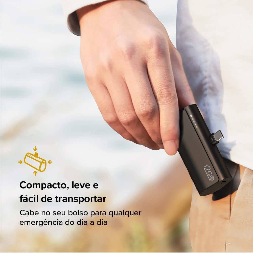 Carregador Portátil Power Bank Pocket i2GO 5000 mAH Lightning 4
