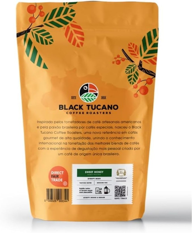 Café Black Tucano Honey Coffee Torrado e em Grãos 250 g 2