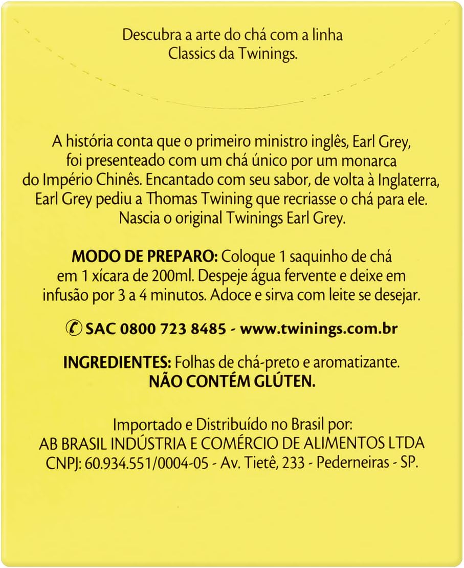Chá Twinings Earl Grey 4