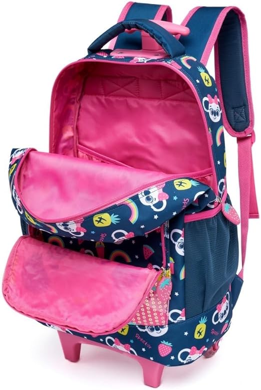 Kit Escolar Mochila de Rodinhas c/ Estojo Lancheira 4