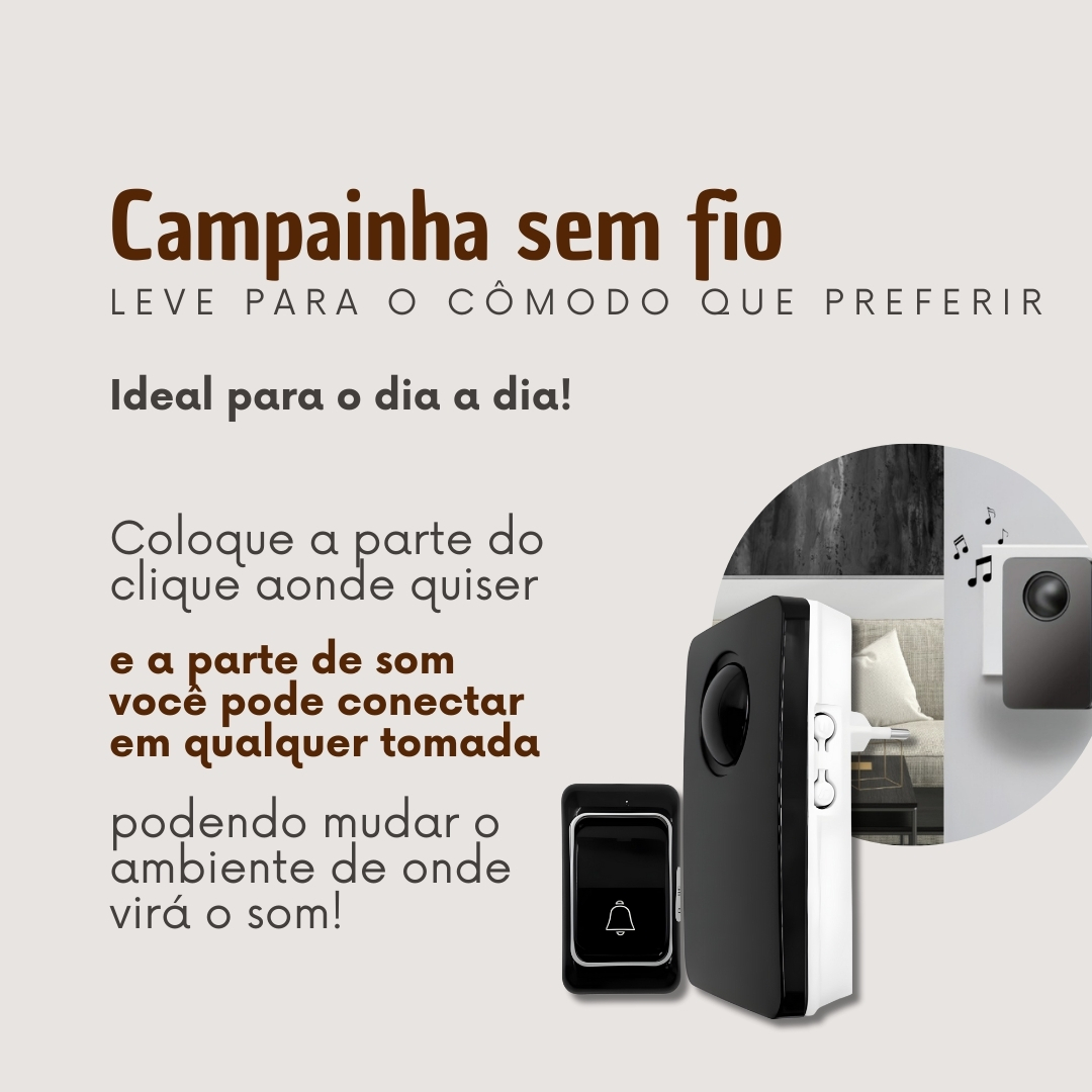 Campainha sem Fio Koix 2