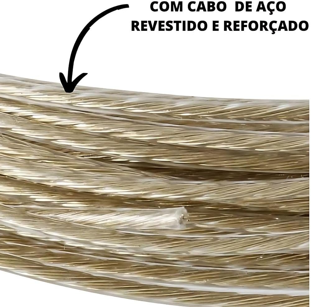 Corda para Varal Aço Encapado PVC 3