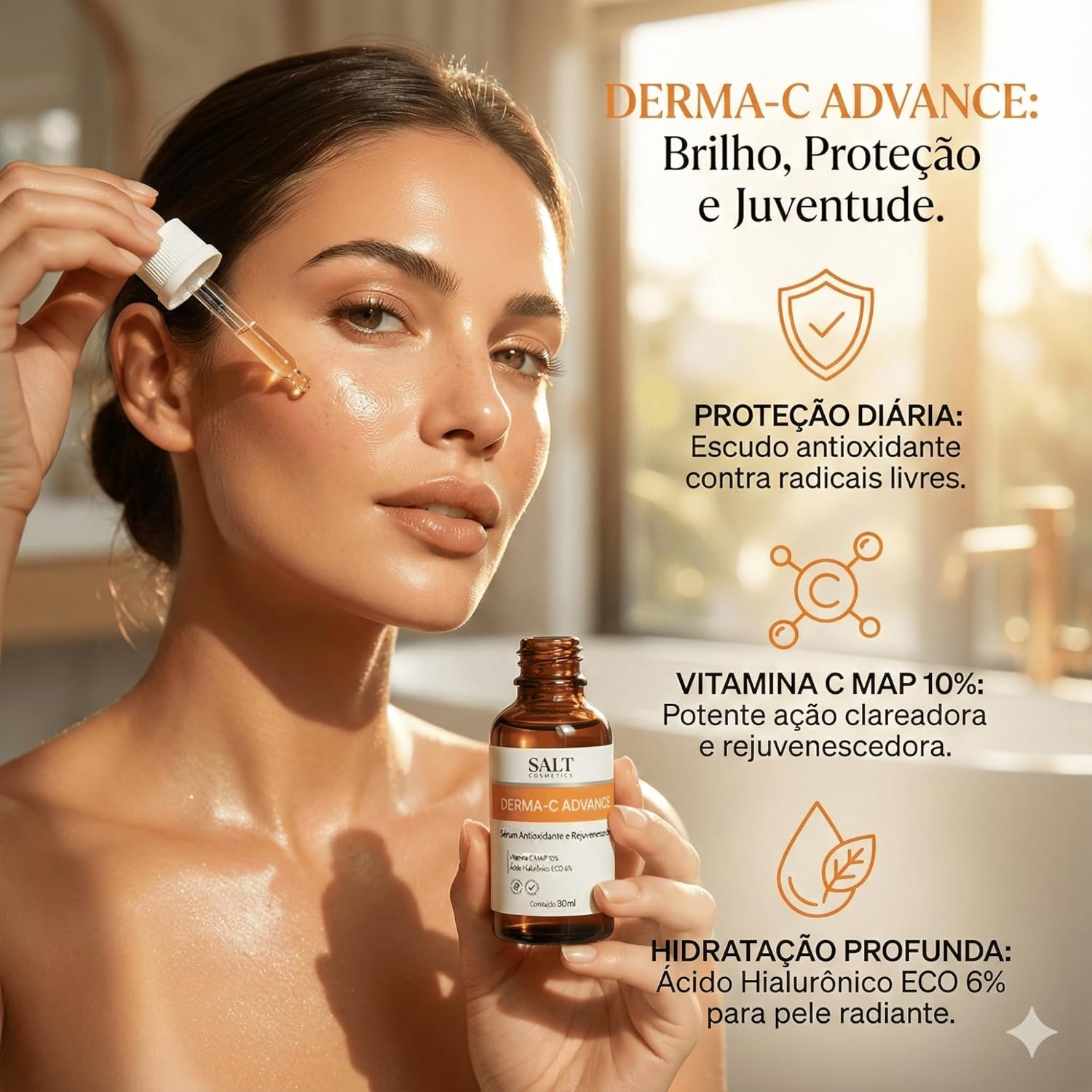 Sérum Facial Vitamina C MAP 10% + Ácido Hialurônico ECO 6% 3
