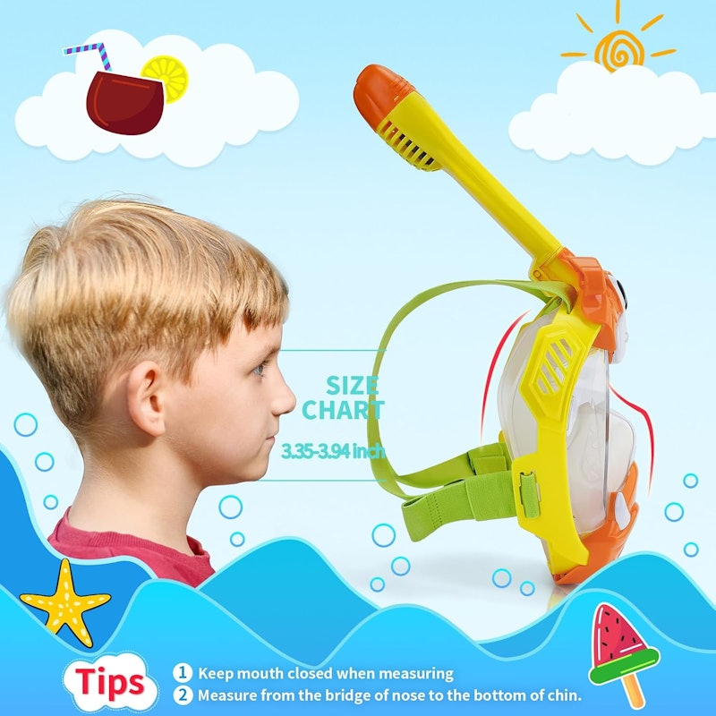 Máscara de Mergulho Infantil com Rosto Inteiro Body+ 5
