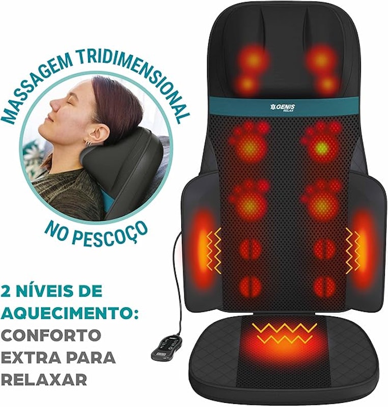 Assento Massageador Shiatsu Comfort e Massageador para Pés 5