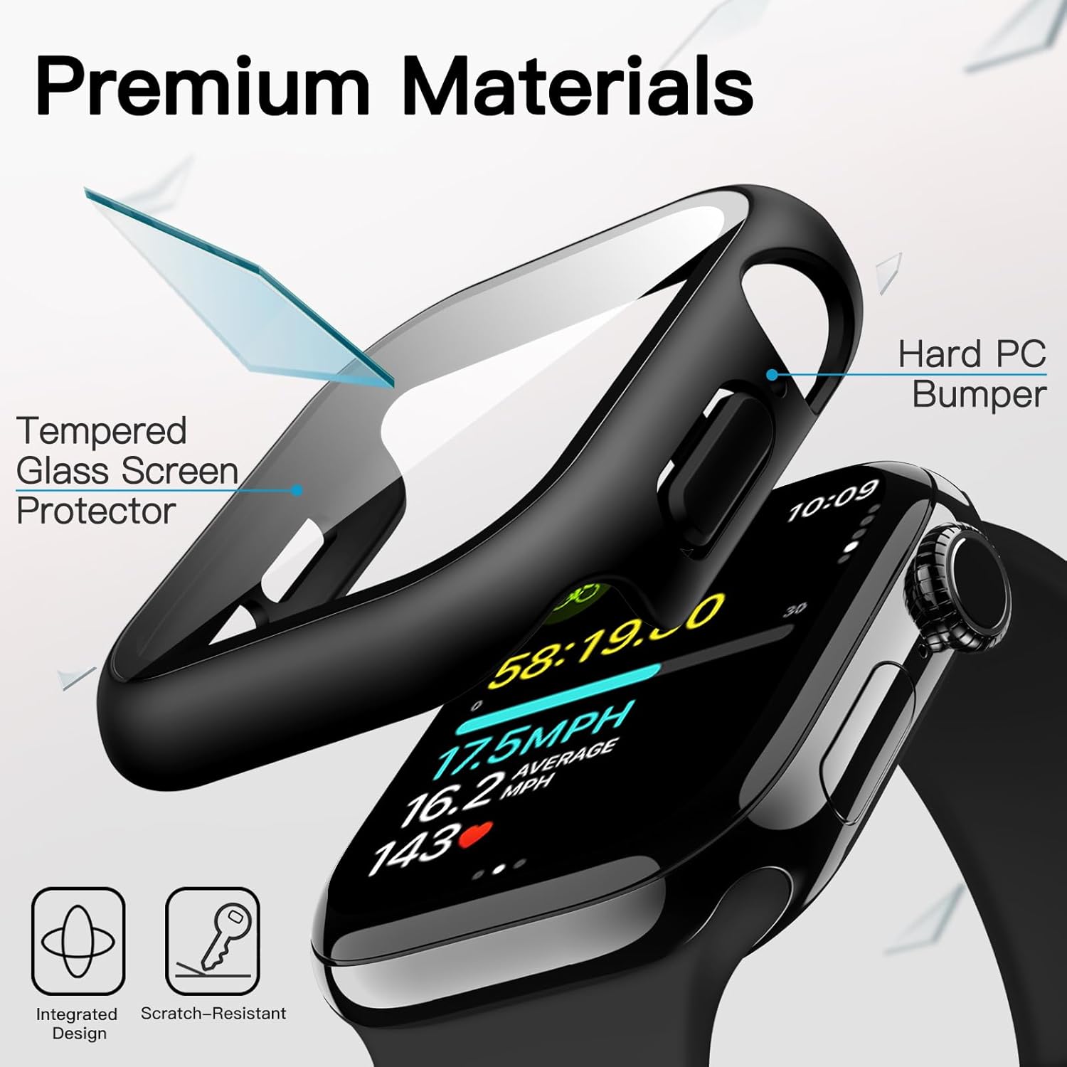Waterproof Case with Screen Protector for Apple Watch Series 11/10 3