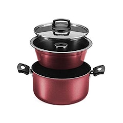 Conjunto para Pudim Cristal Cereja com tampa N°20 3,2 L