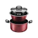 MTA Conjunto para Pudim Cristal Cereja com tampa N°20 3,2 L 1