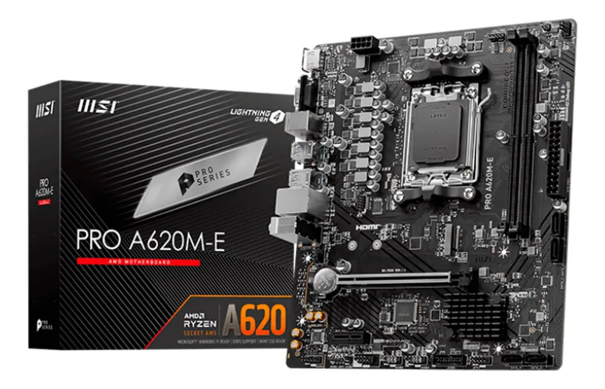 Placa-Mãe MSI PRO A620M-E 1