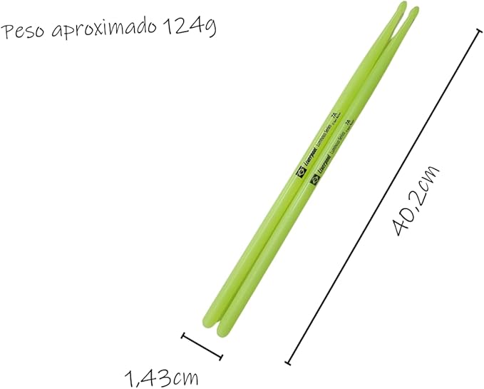 Baquetas Neon Fluorescente 7A 2