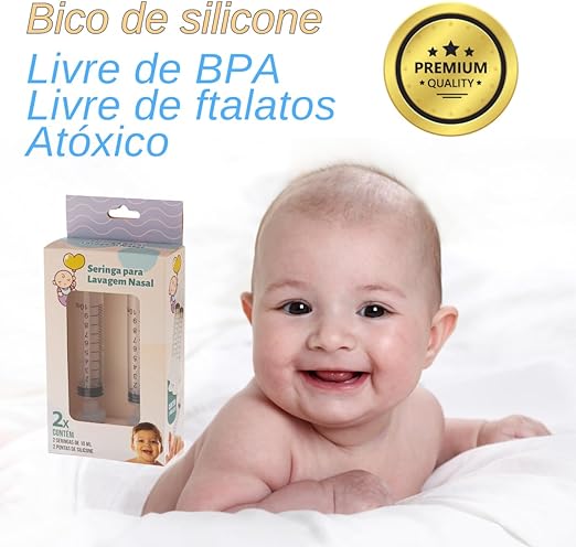 Seringa para Lavagem Nasal com 2 Unidades 2