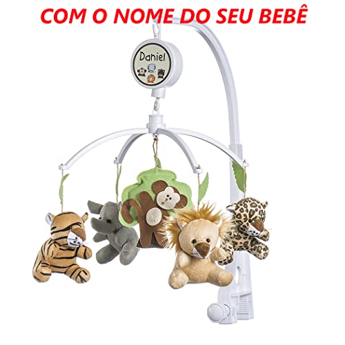 Móbile Berço Bebê Musical e Giratório Animais da Floresta 4