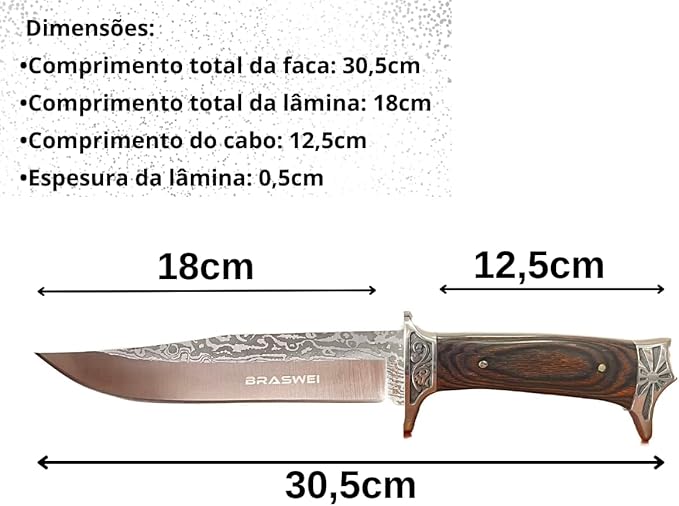 Faca Artesanal Gravada 3