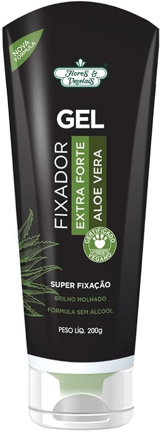Gel Fixador Extra Forte Aloe Vera Flores & Vegetais 1