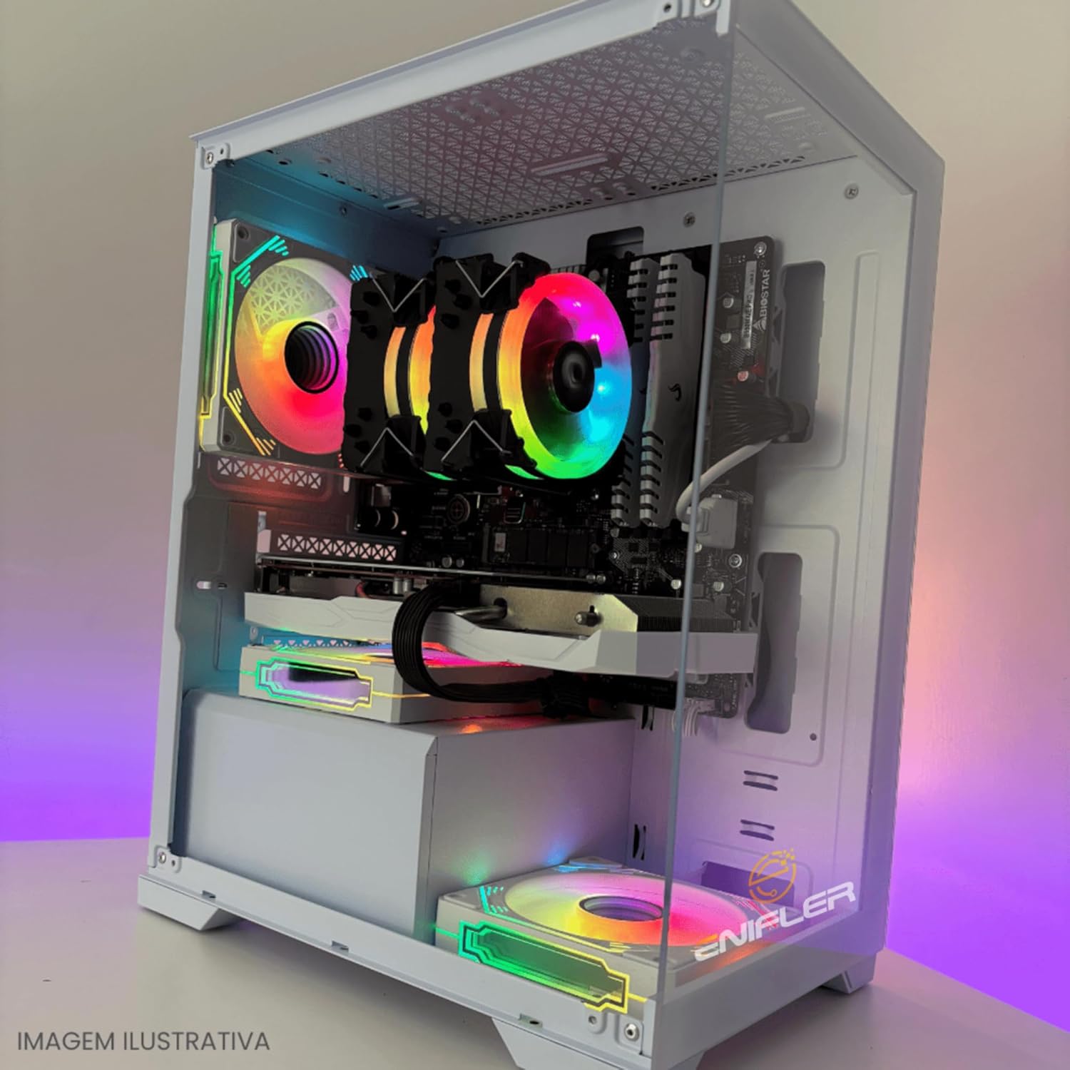PC Gamer Completo Ryzen 5 5600GT 16 GB DDR4 SSD 480 GB 500 W 80 Plus PCRZN12-E 3