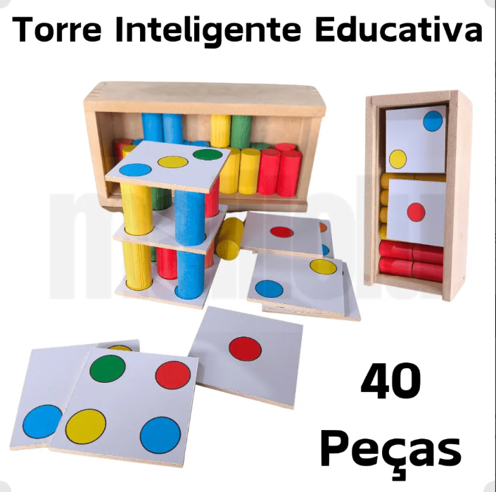 Torre Inteligente Colorida 40 Peças 2