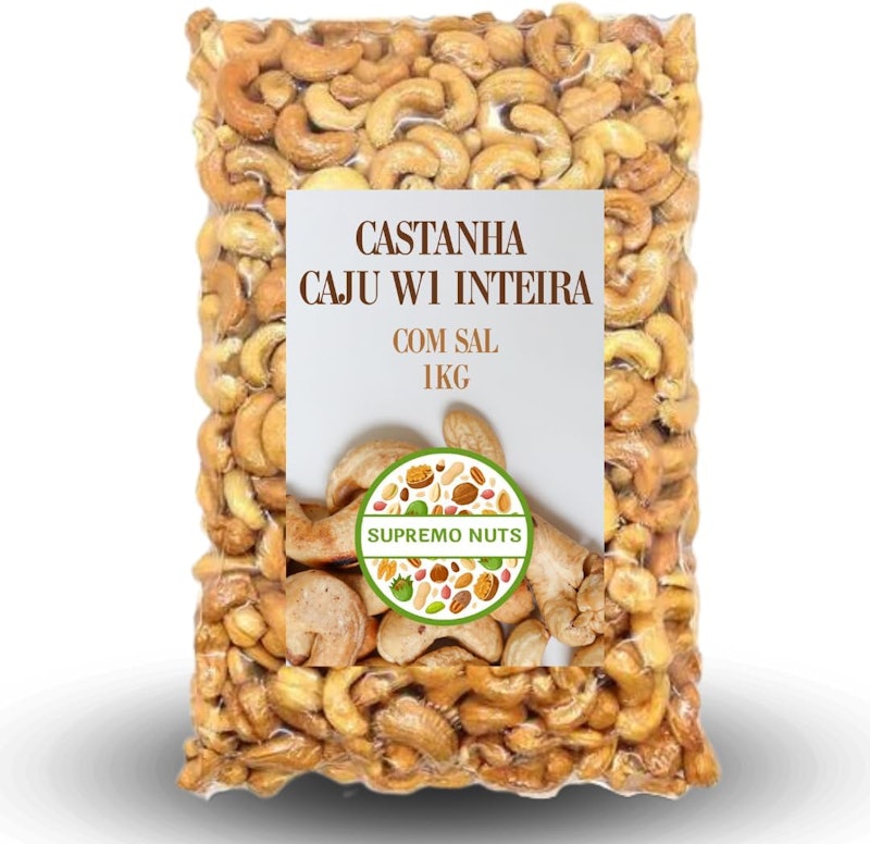 Castanha de Caju Inteira Torrada Salgada 1