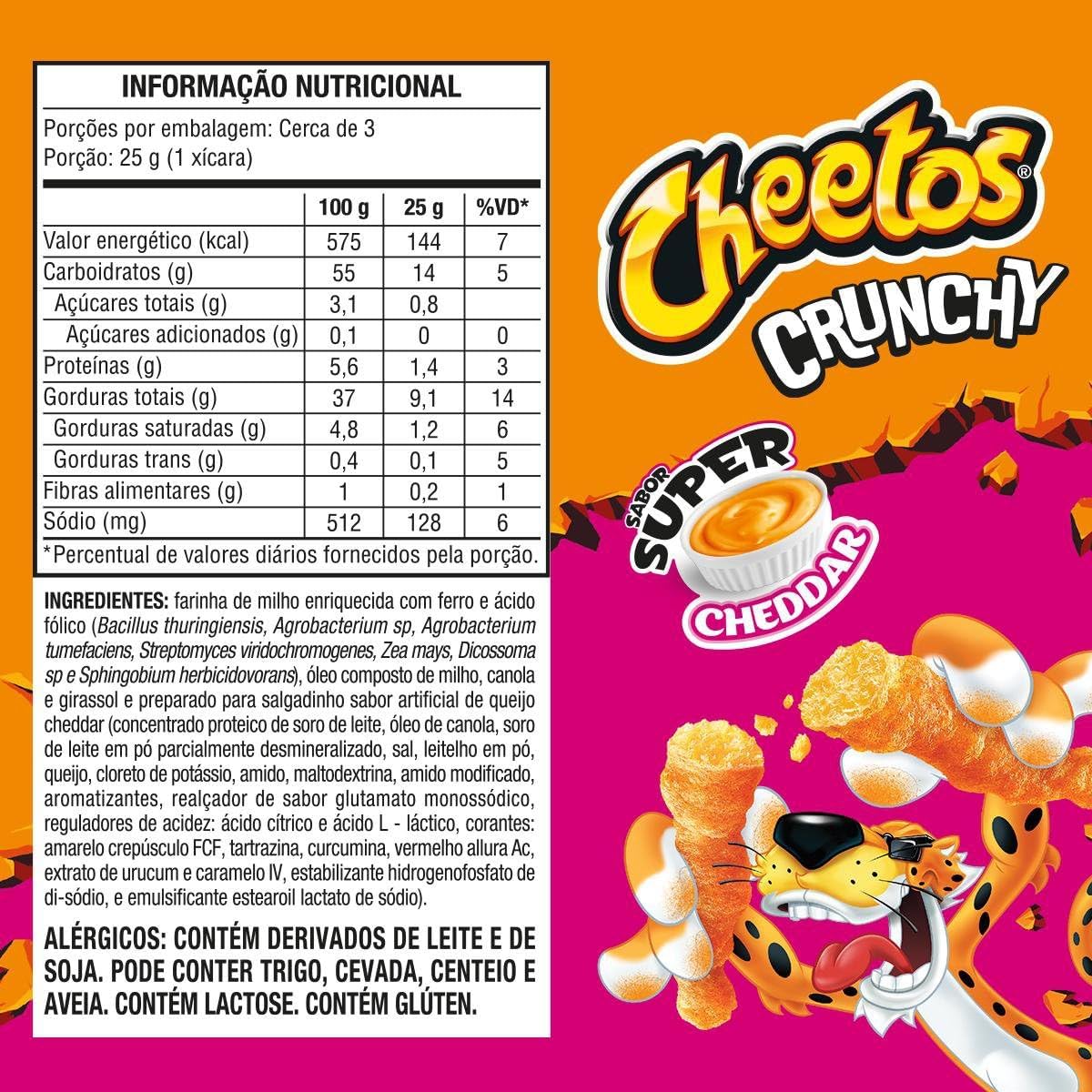 Cheetos Crunchy Sabor Cheddar 4