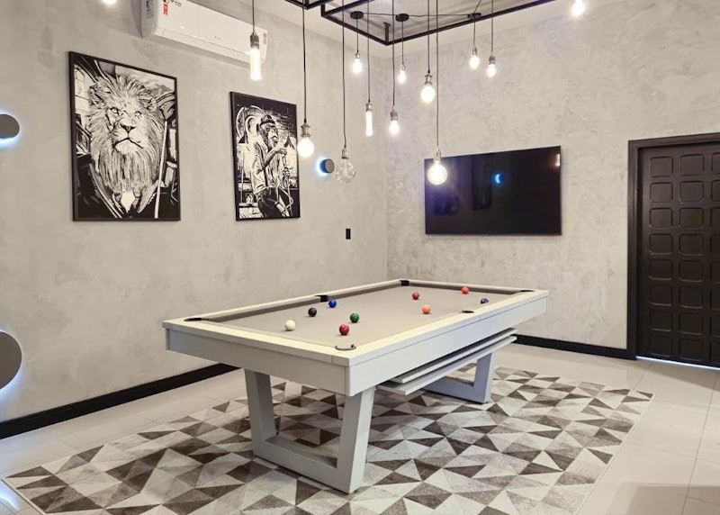 Mesa de Bilhar Steel Wood Laqueada com Tampo de Jantar 3