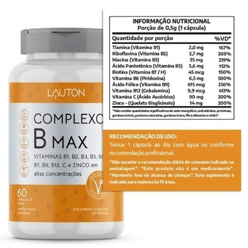 Complexo B Max Lauton Nutrition 2