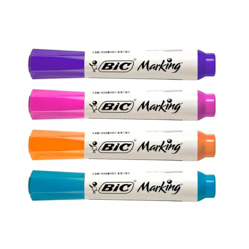 Marcador Para Quadro Branco Marking BIC 4 Cores Fashion 2