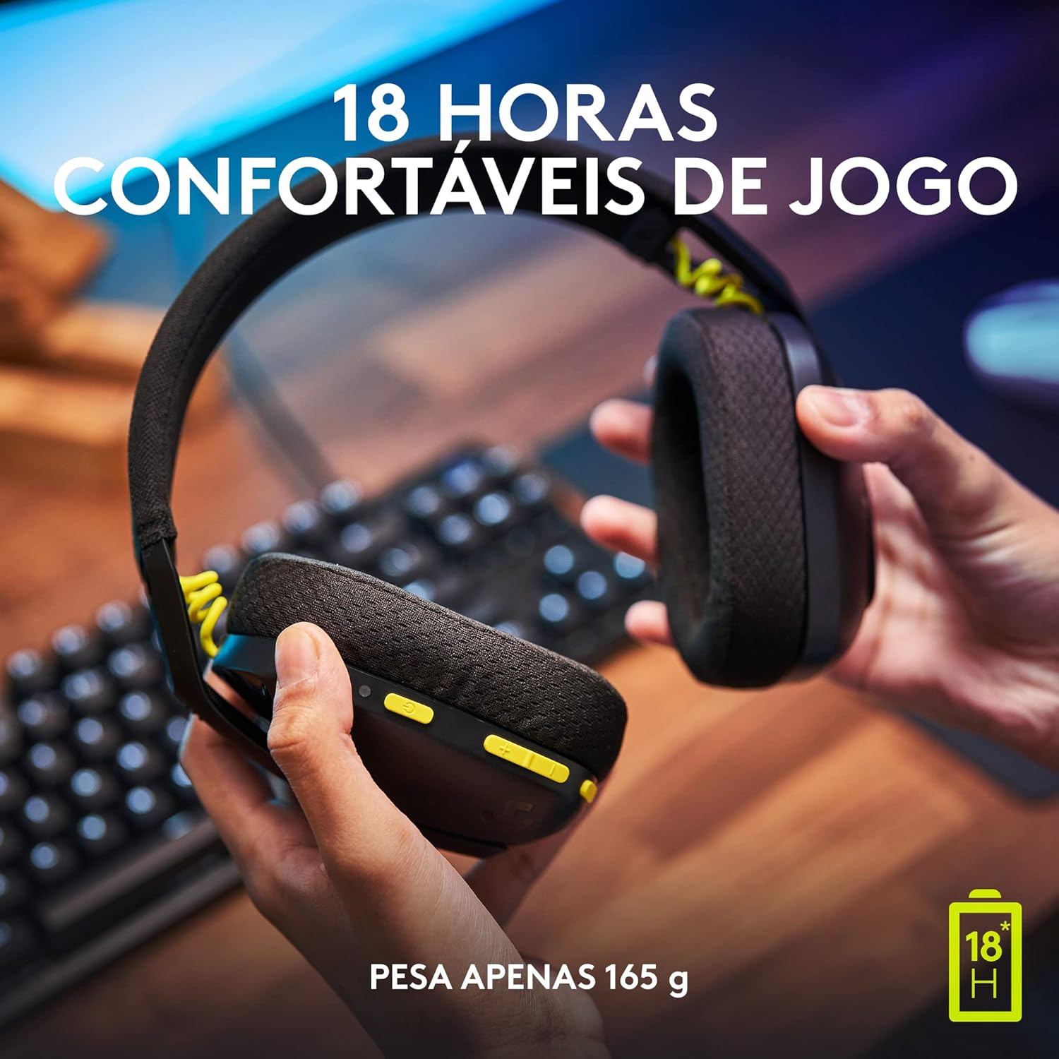 Headset sem Fio LIGHTSPEED para Jogos Logitech G435 5