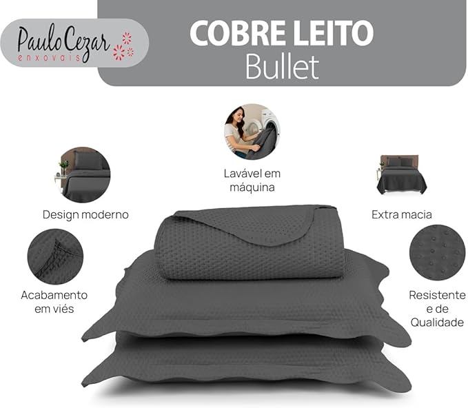 Cobre Leito Colcha Casal Queen Dupla Face 200 Fios Ultrasonic 2