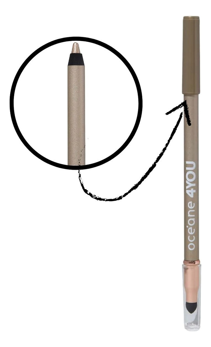 Lápis para Olhos Dourado - Shine Eye Pencil Golden Océane 4you 2