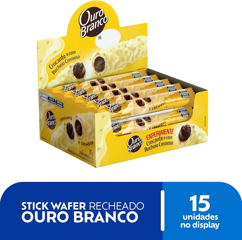 Stick Wafer Recheado Ouro Branco 2