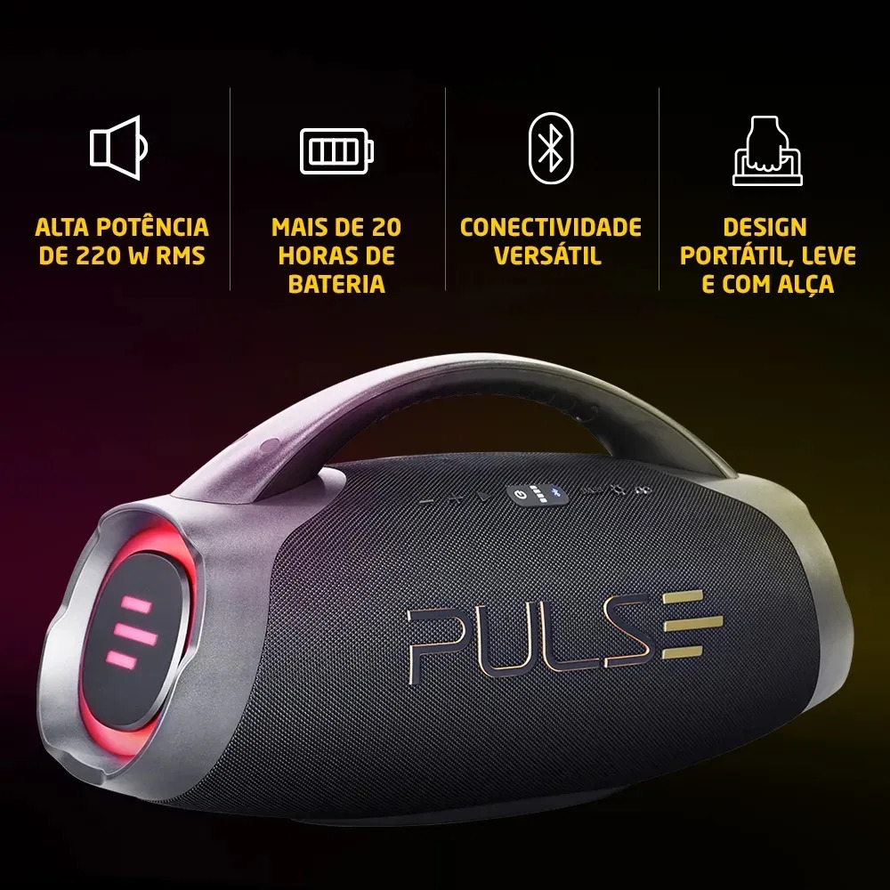 Caixa de Som Bluetooth Pulse X Boombox 5
