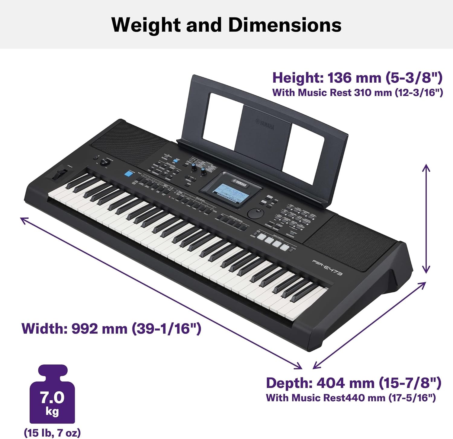 Yamaha PSR-E473 2