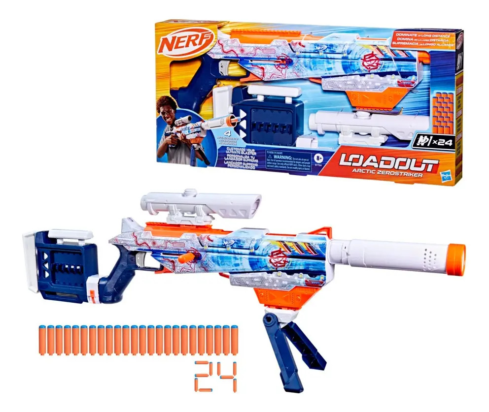Lançador de Dardos Nerf Loadout Arctic Zerostriker 5