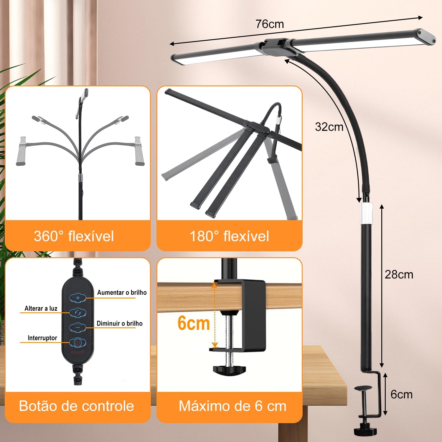Luminária de Mesa LED QBuen 2
