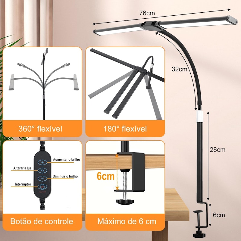 Luminária de Mesa LED QBuen 2