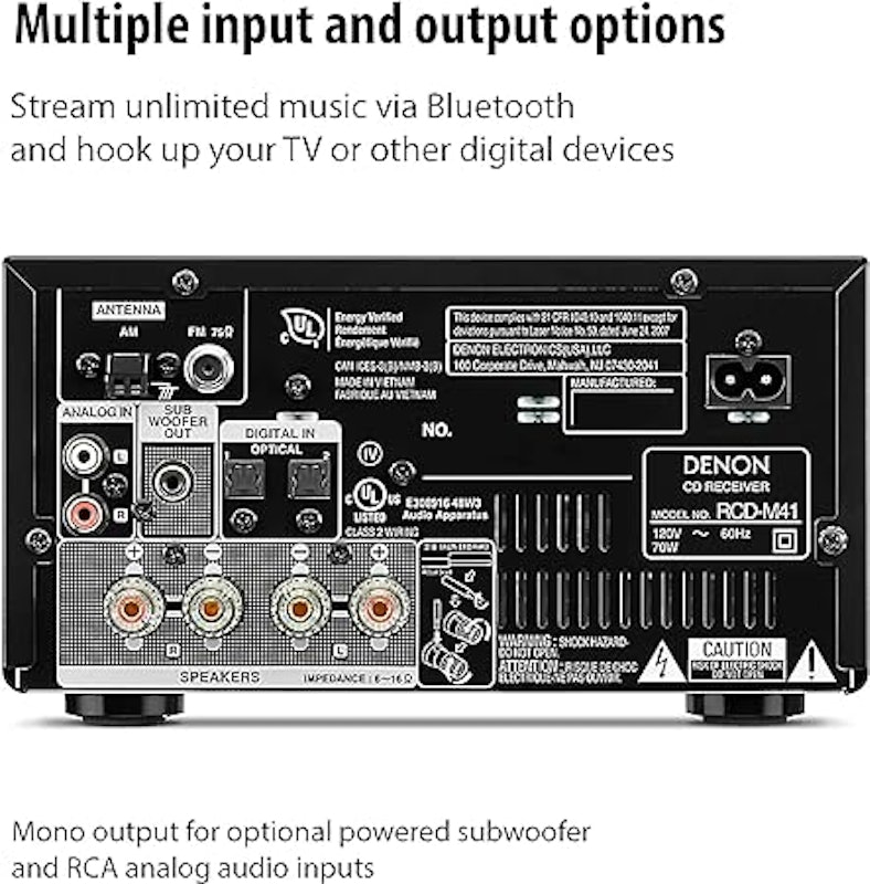 Mini HiFi System with CD, Bluetooth and FM Tuner 5